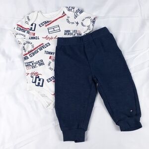 Tommy Hilfiger Onsie with Pants Outfit Size 6-9 Months